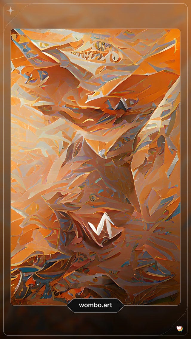 r/Monero - Typed "Monero" on an AI art maker