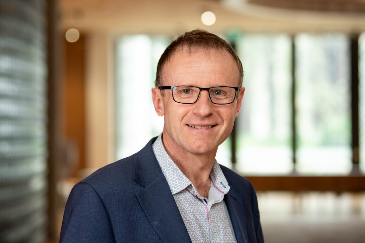 Dr Alastair Hick, Chief Commercialisation Officer in the Chancellery building of the Monash University Clayton Campus. 