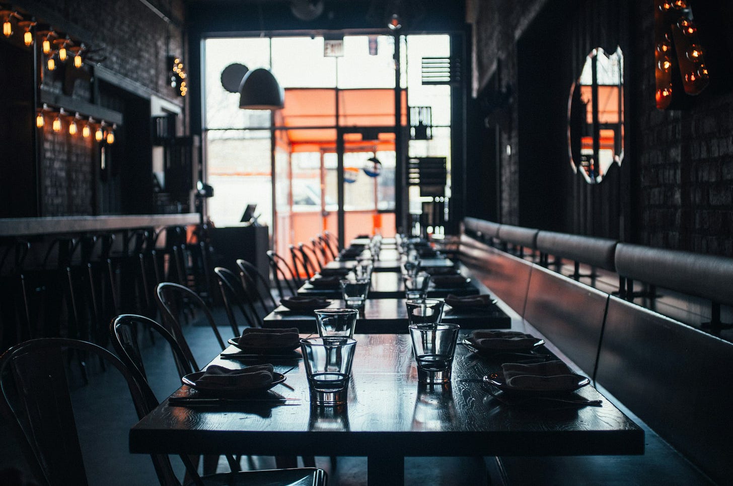 Empty restaurant Empty restaurant