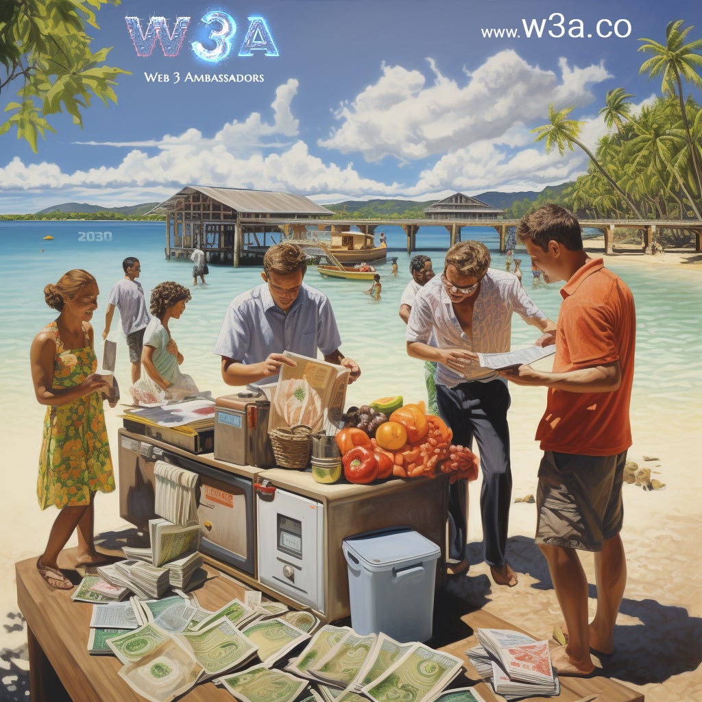 Web 3 Ambassadors - Island 3: Paper Currency Island | w3a.co