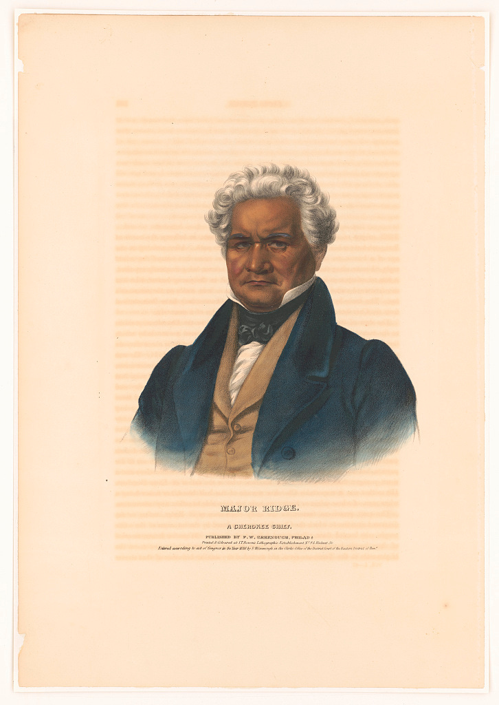 Major Ridge, a Cherokee leader of Treaty Party Major Ridge, a Cherokee leader of Treaty Party