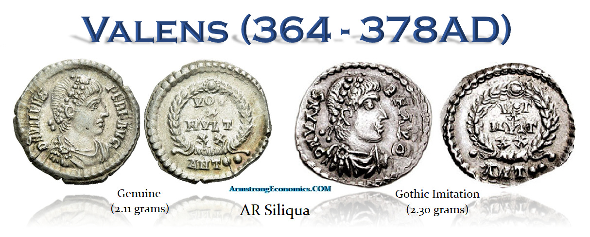 Valens AR Siliqua Genuine Gothic Imitation