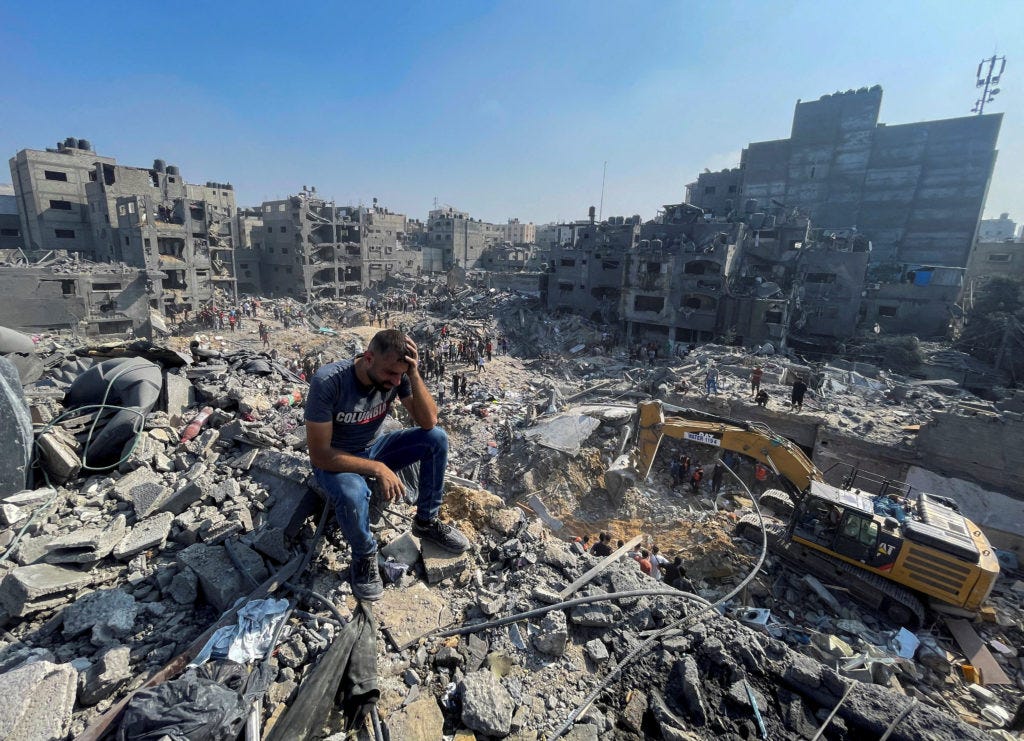 Israeli airstrikes flatten apartments in Gaza's Jabaliya refugee camp,  Israel says attack targeted Hamas | PBS News