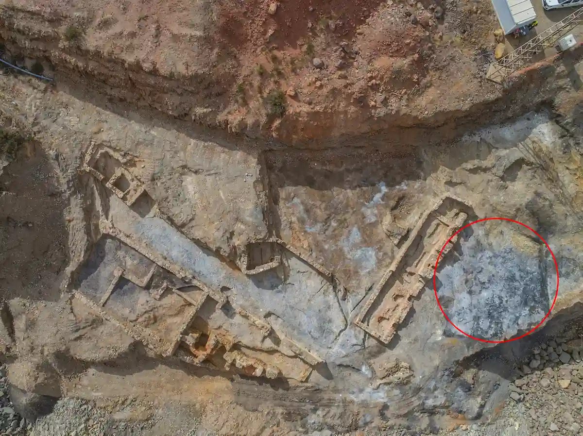 Nuevo Filón Norte 1 at Riotinto, the archaeological site where the discovery was made Nuevo Filón Norte 1 at Riotinto, the archaeological site where the discovery was made