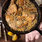 one pan creamy mushroom orzo + chicken