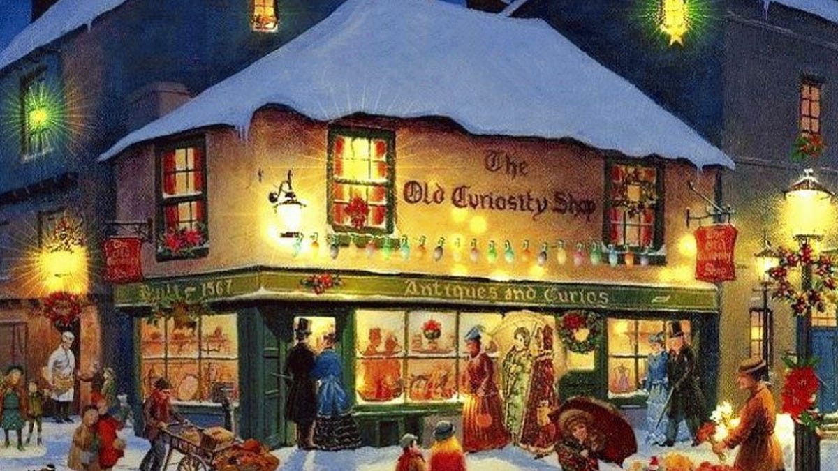 The Old Curiosity Shop at Christmas - by JP Clark