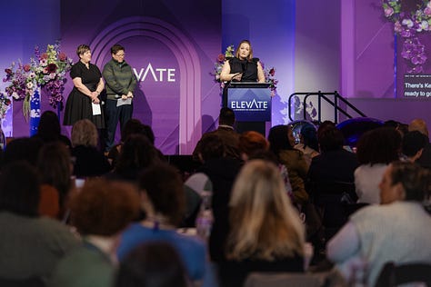 speakers and attendees at elevate