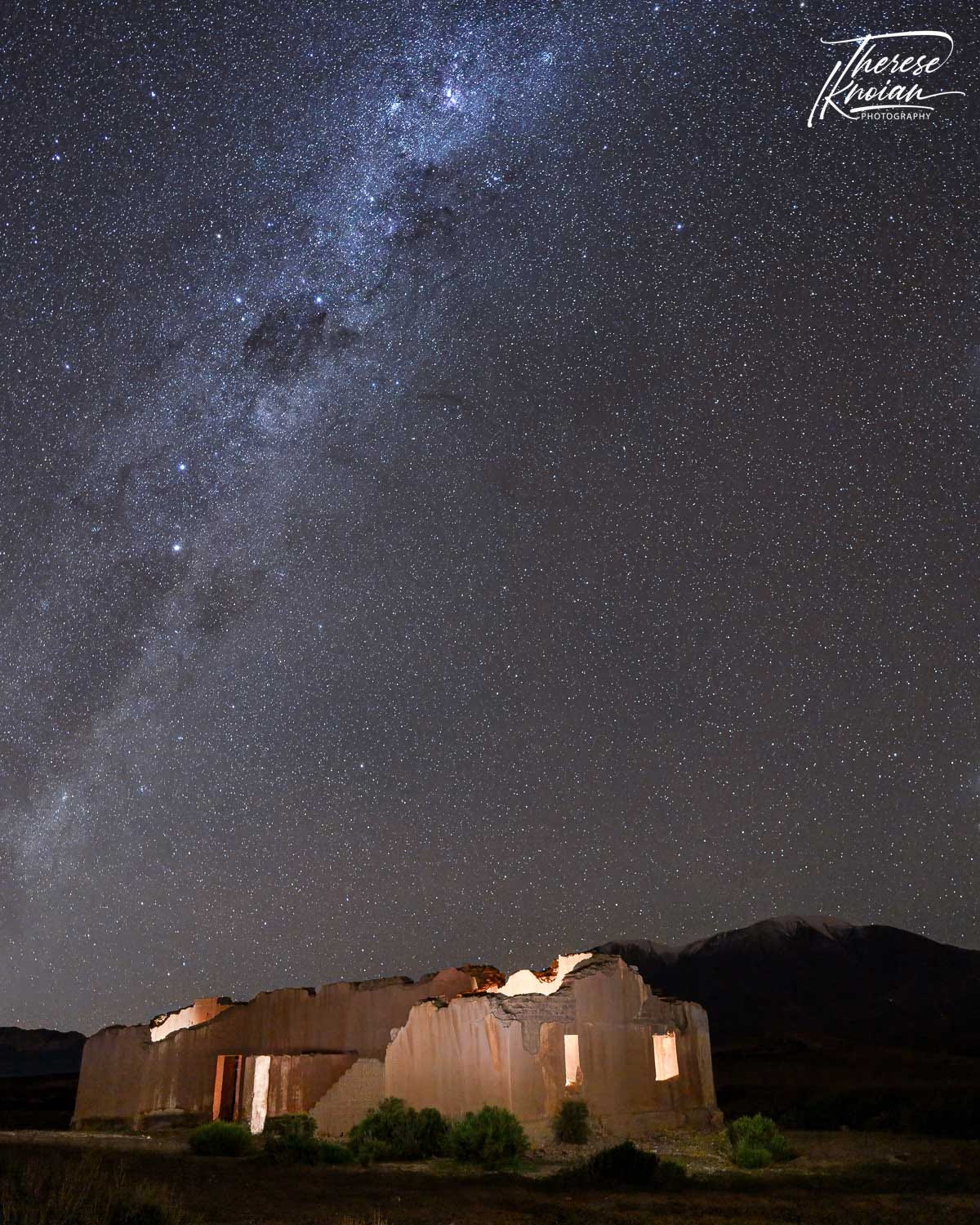 Munano train station and Milky Way 
