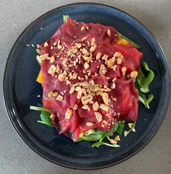 Thaise Carpaccio Salade