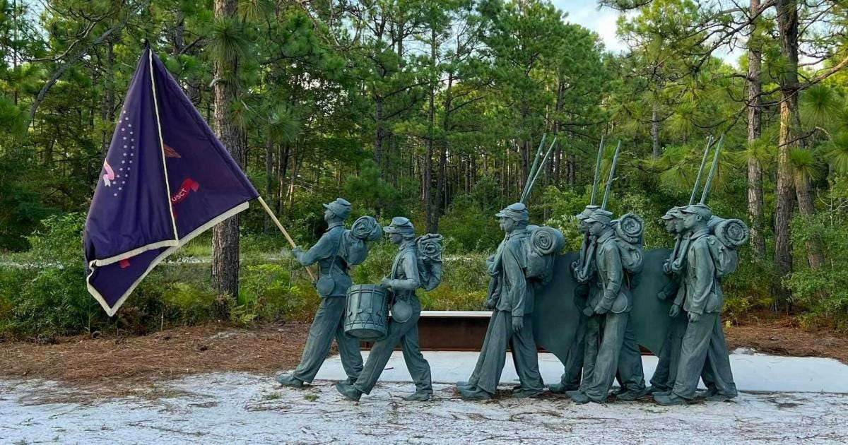 Out With Confederate Soldiers, In With United States Colored Troops