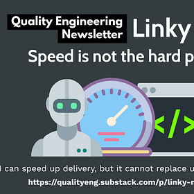 Linky #28 - Speed is not the hard part