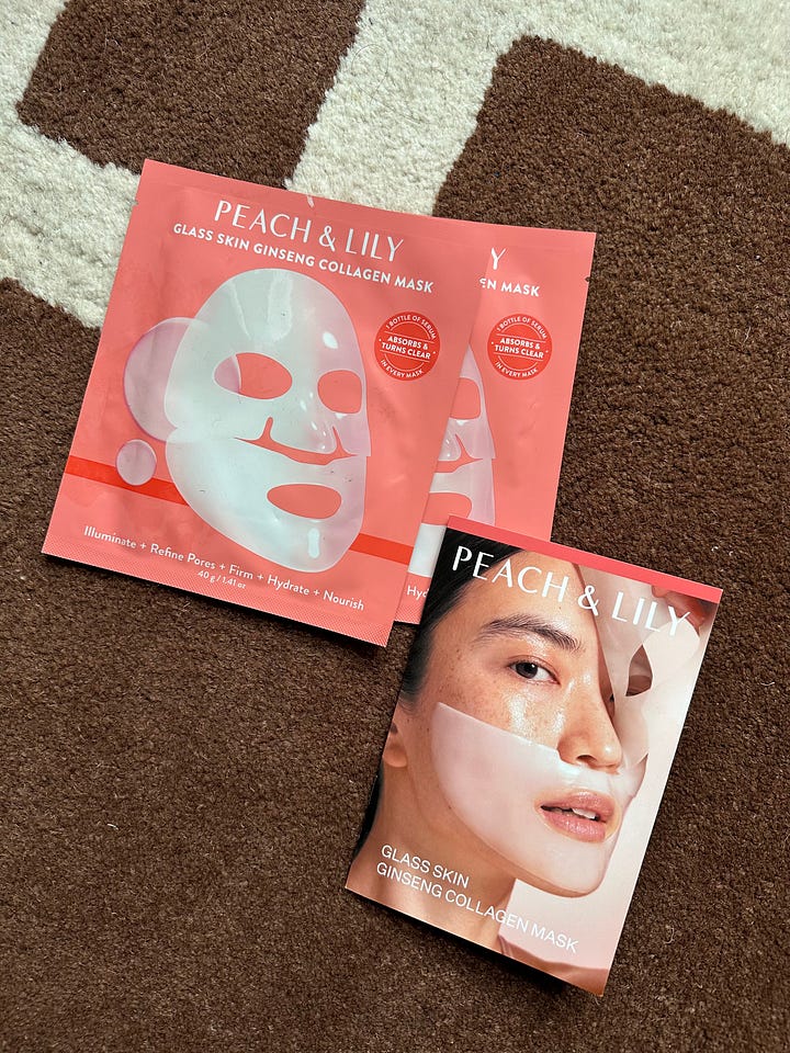 Glass Skin Ginseng Collagen Mask Set
