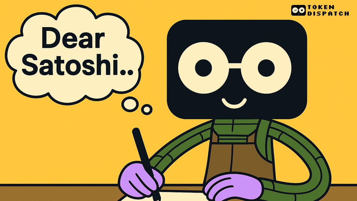 Open Letter to Satoshi ✉️ - by Thejaswini M A