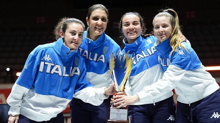 Le squadre femminili e maschili di Fioretto