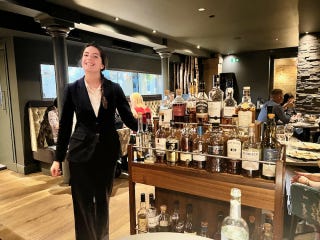 11 Kat Barker andf whisky trolley 11 Kat Barker andf whisky trolley