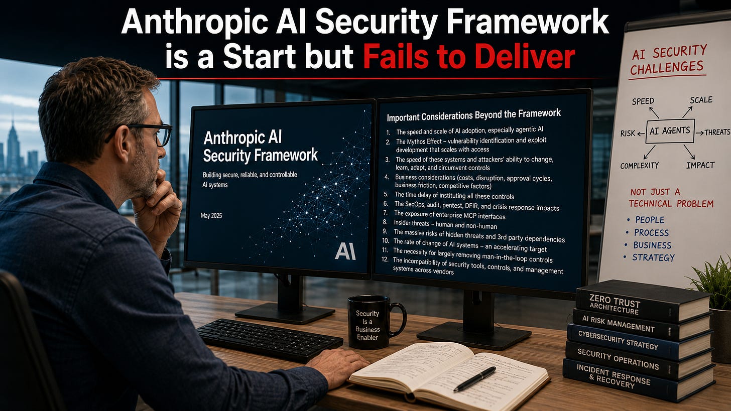 Anthropic AI Security Framework Is a Start but Fails to Deliver