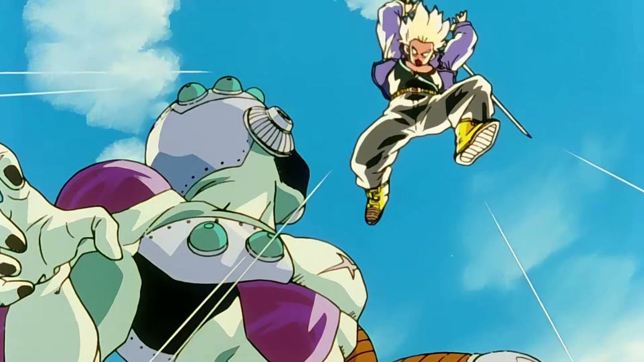 Trunks Cuts Frieza | Dragon Ball Z