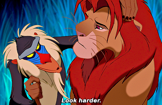I THINK YOU'RE SCARED OF BEING BASIC — THE LION KING (1994) — dir. Rob  Minkoff & Roger...