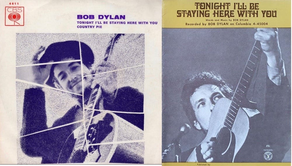ボブ・ディランTonight I'll Be Playing For You Tonight I'll Be Staying Here With You