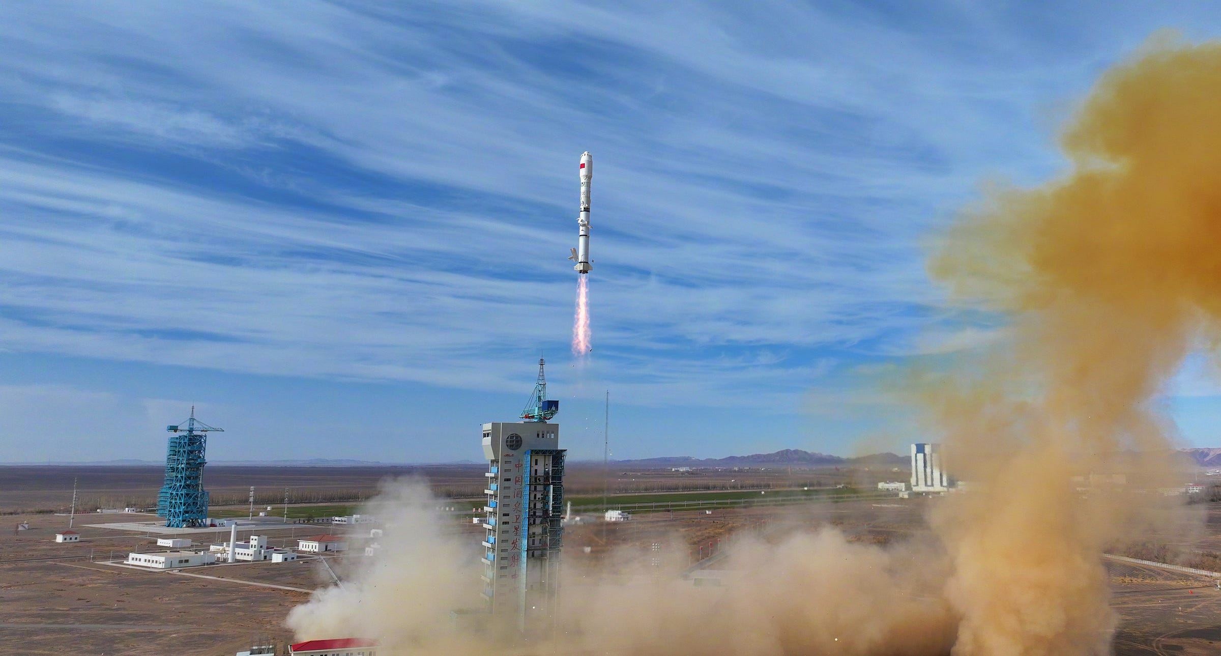 The Long March 2C launch vehicle lifting off from Launch Area 4 at the Jiuquan Satellite Launch Center on November 19th 2025.