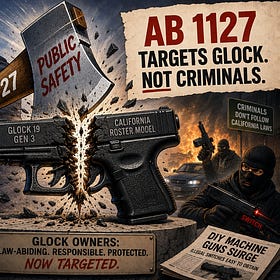 California’s Glock Ban Has Arrived — And It Reveals The Real Strategy Behind Its Gun Laws