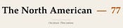 The North American — 77