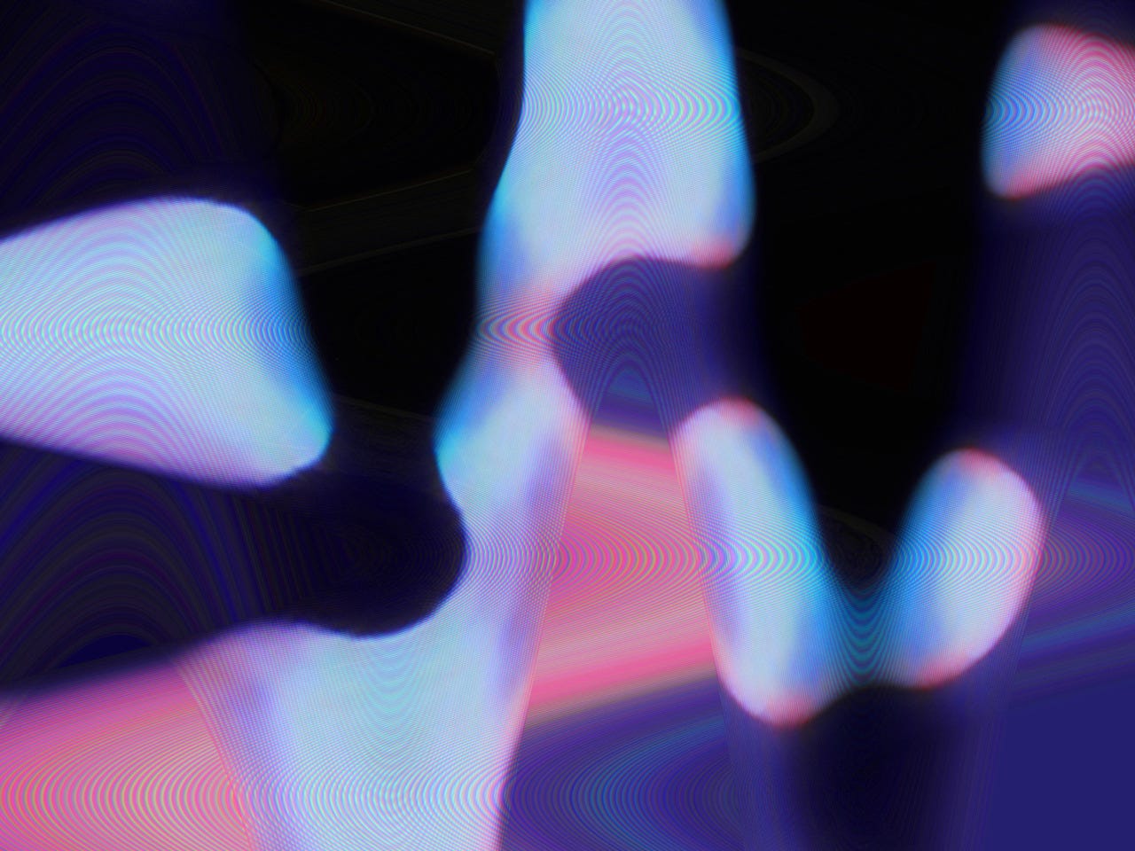 Purple/blue/black swirly abstract image that seems a bit out of focus