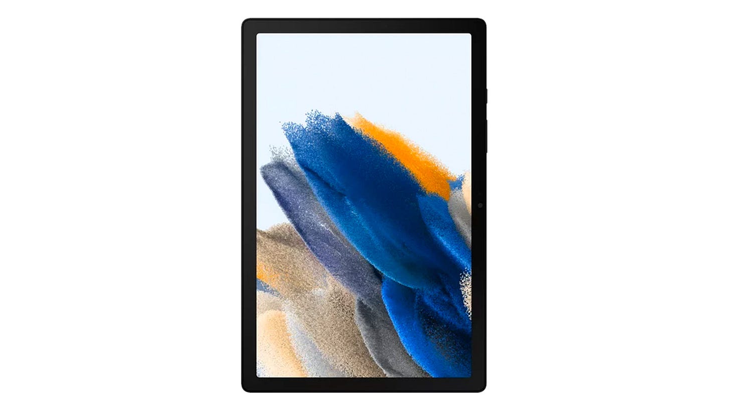 Galaxy Tab A8 on a white background Galaxy Tab A8 on a white background