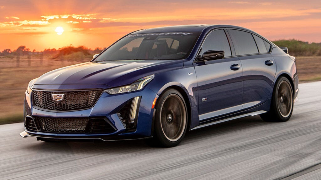 Hennessey's H1000 Cadillac CT5-V Blackwing Is The Fastest Combustion Luxury  Sedan On The Planet | Carscoops