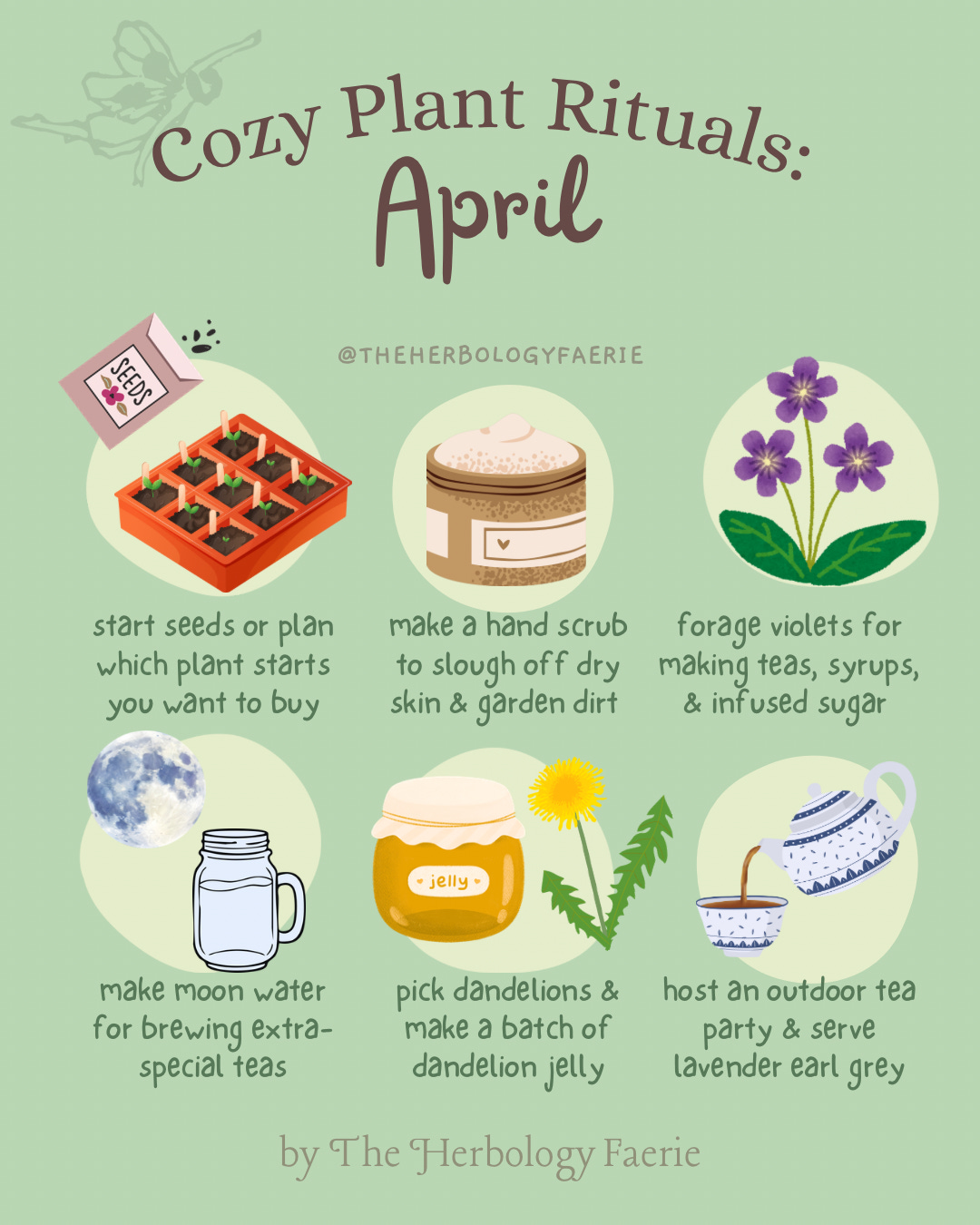 April: Cozy Plant Rituals - The Herbology Faerie