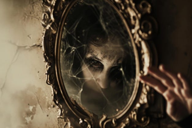 Un Individu Tient Un Miroir Devant Son Visage En Regardant Son Reflet ... Un Individu Tient Un Miroir Devant Son Visage En Regardant Son Reflet ...