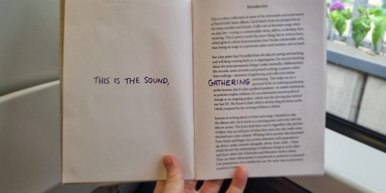 Some time for the sound to gather