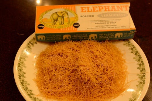 Crush Elephant brand vermicelli for Parsi Sev Crush Elephant brand vermicelli for Parsi Sev