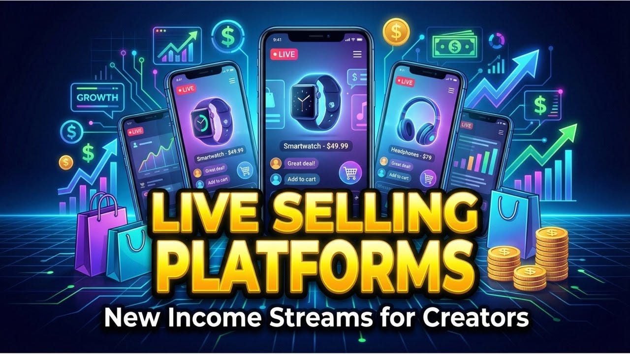 video thumbnail for 'How Live Selling Platforms Are Creating New Income Streams for Creators'