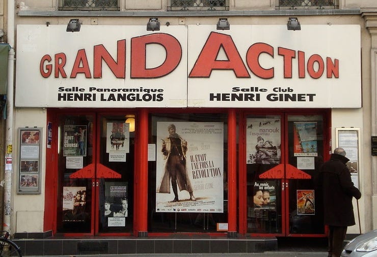 Façade du Grand Action, cinéma Arts & Essais du 5ème arrondissement