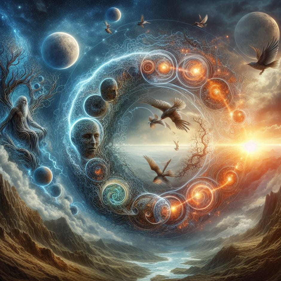 The Cycle of Life: The Origin and The End of Forces in Nature