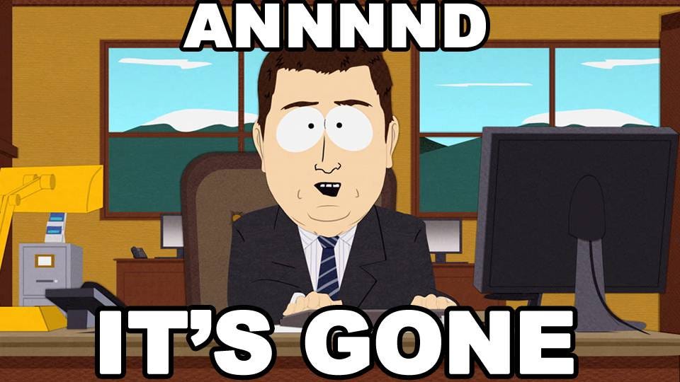 AANNND it's gone. | News | South Park Studios US AANNND it's gone. | News | South Park Studios US