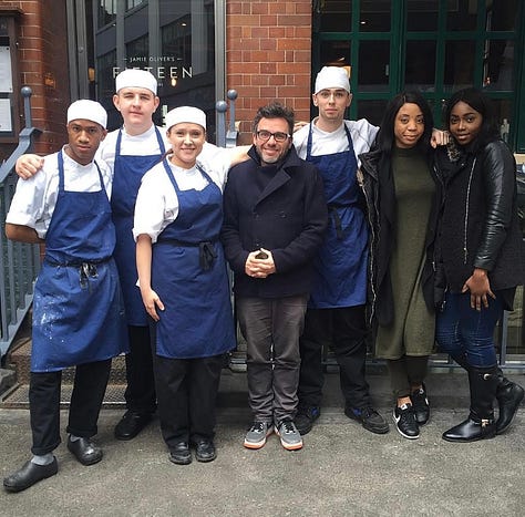 Chefs Young people mentoring san patrignano London Italy