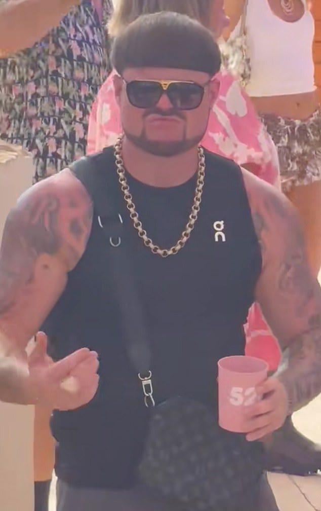 The 26-year-old Jack Kay soared to fame in August 2025 after he was filmed 'cutting shapes' on the Spanish party island with a baby pink cup in his hand