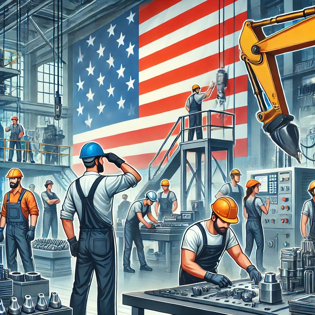Americans hard at work