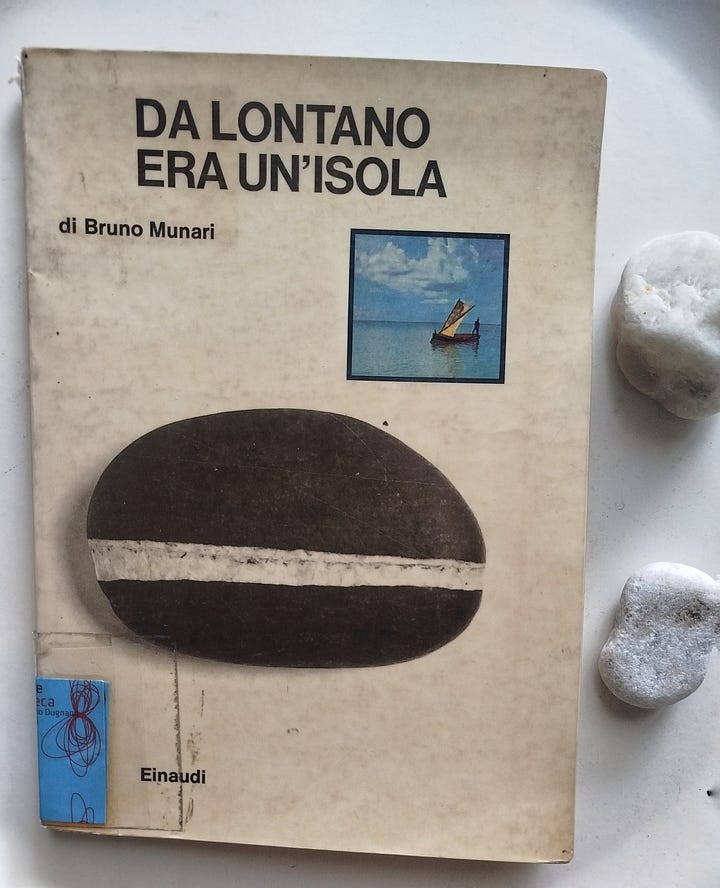 Da lontano era un'isola - Bruno Munari, Einaudi 1984 Da lontano era un'isola - Bruno Munari, Einaudi 1984