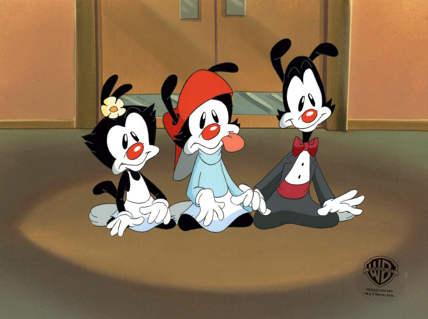 Animaniacs Original Production Cel: Yakko, Wakko, Dot – Choice Fine Art Animaniacs Original Production Cel: Yakko, Wakko, Dot – Choice Fine Art