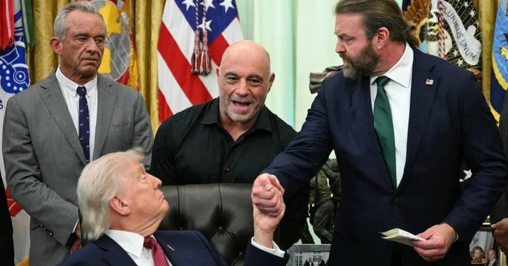 Joe Rogan Says Trump Offered FDA Approval for Controversial Psychedelic  Drug Over Text: 'Literally That Quick' | Video