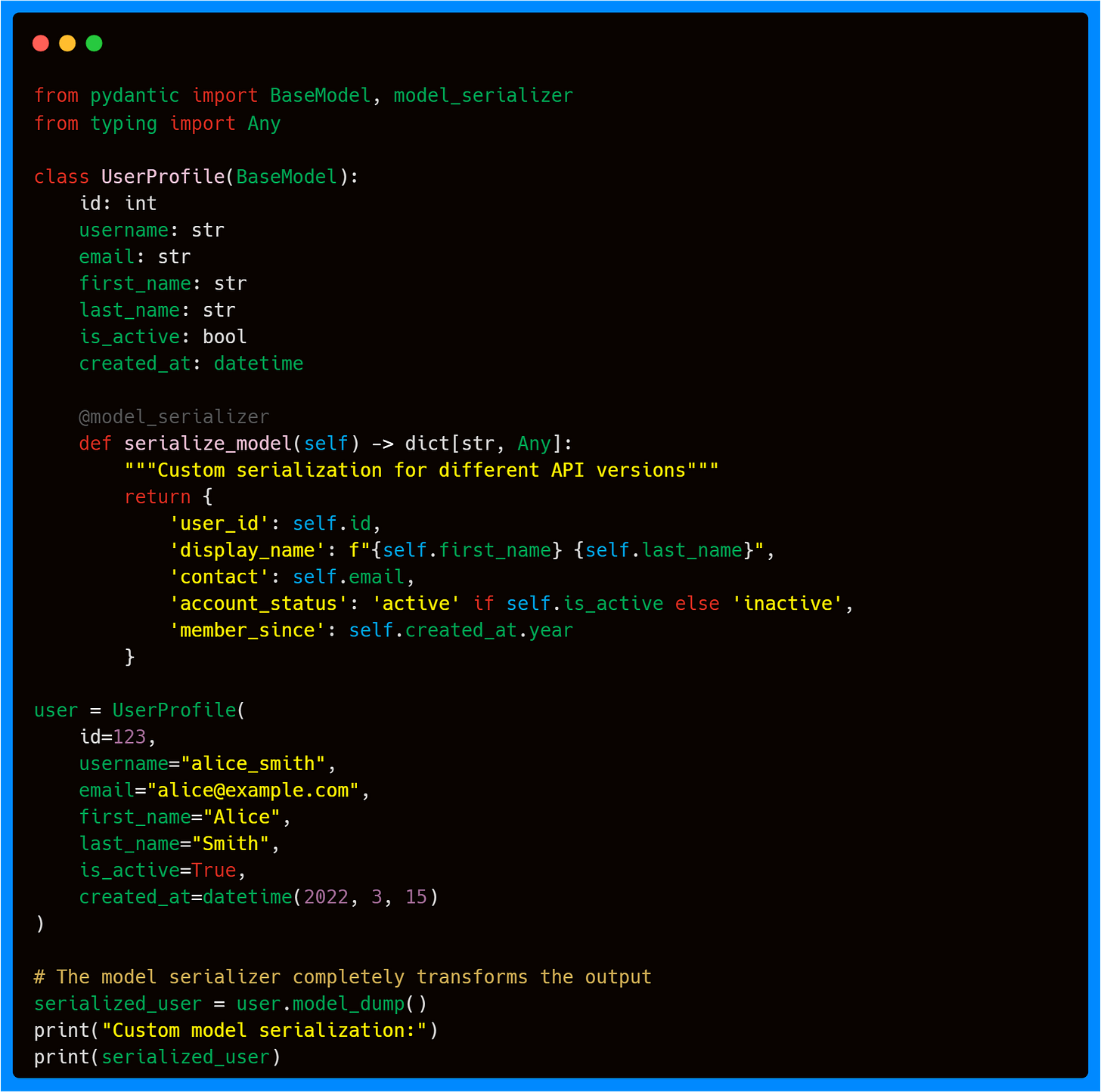 Model Serializer (Plain) Model Serializer (Plain)