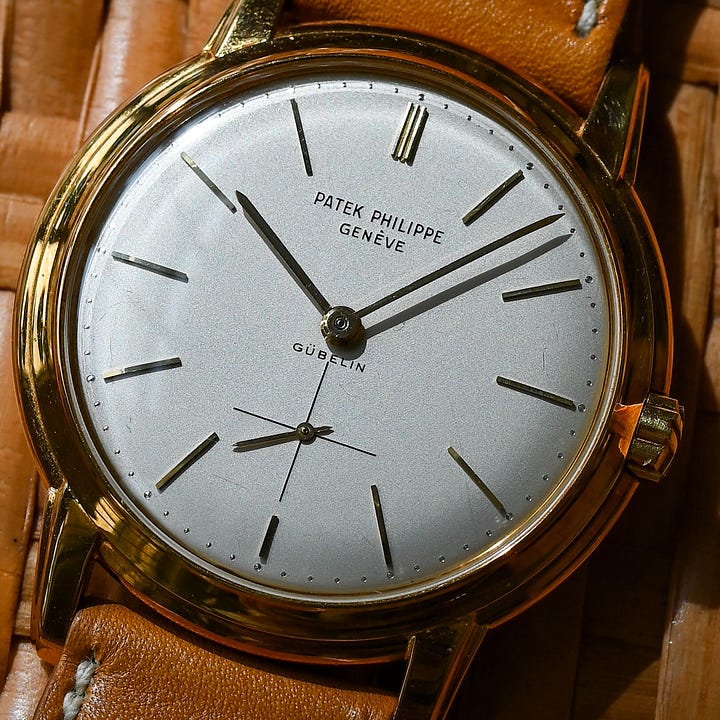 Vintage Patek Philippe dial signature enamel