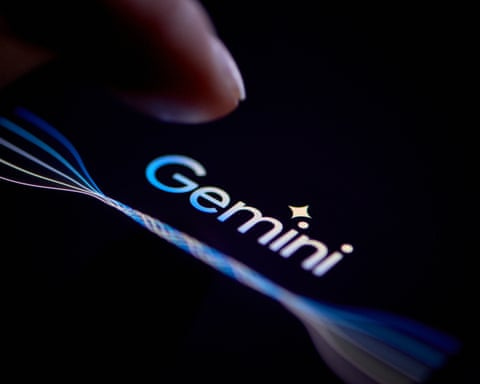 Gemini logo on a smartphone