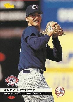 1994 Classic #28 Andy Pettitte Front 1994 Classic #28 Andy Pettitte Front