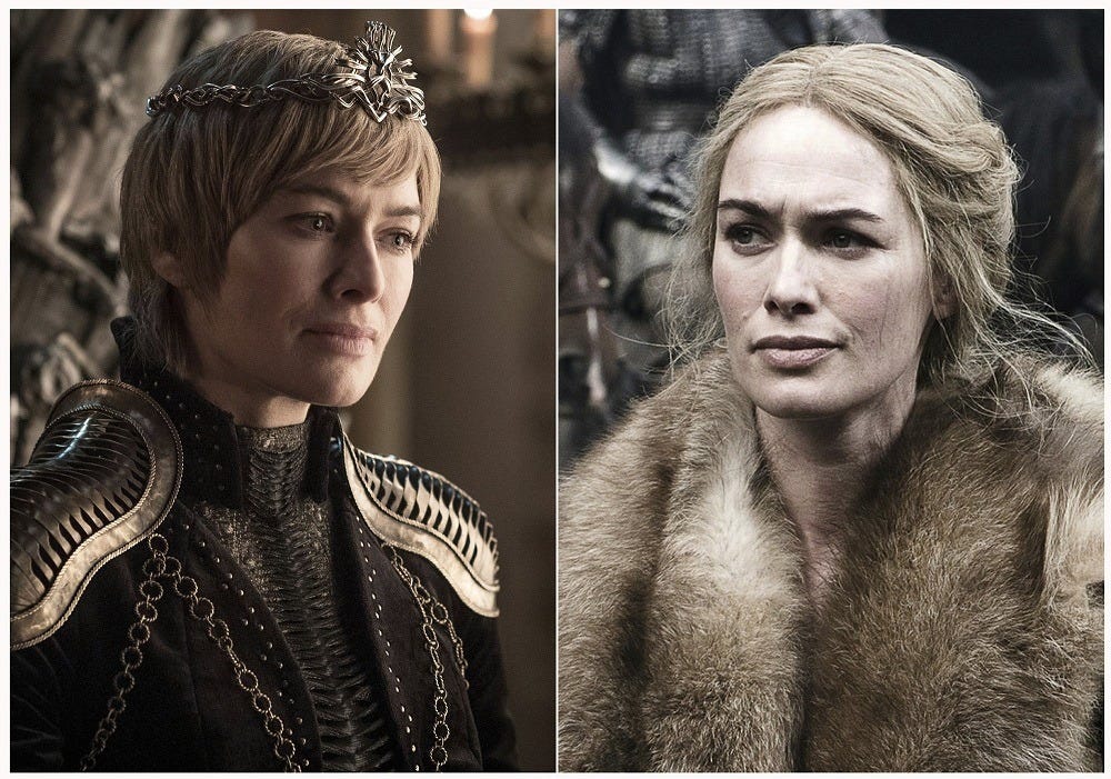 lena headley as cersei lannister in game of thrones before after 2019 lena headley as cersei lannister in game of thrones before after 2019