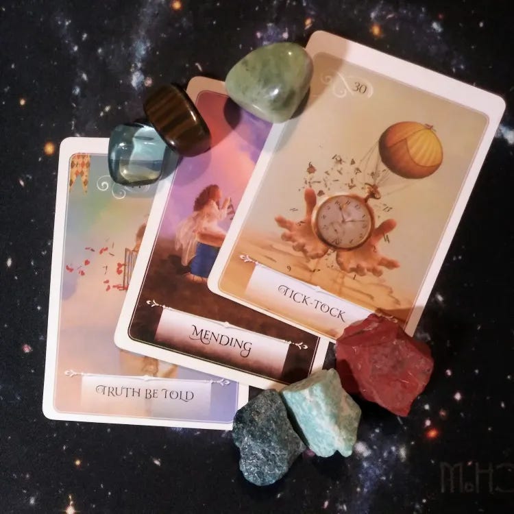 A Message from the Universe ~ Your Healing Needs Intention, Wisdom of the Oracle Cards