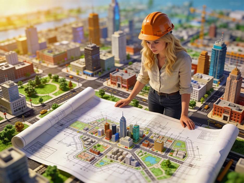 A person wearing a hard hat looking at a map

AI-generated content may be incorrect.